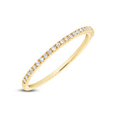 0.07ct 14k Yellow Gold Diamond Lady's Band Size 2.5